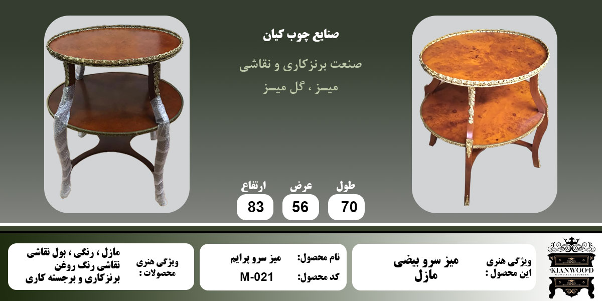 میز سرو پرایم مازل اطلاعات