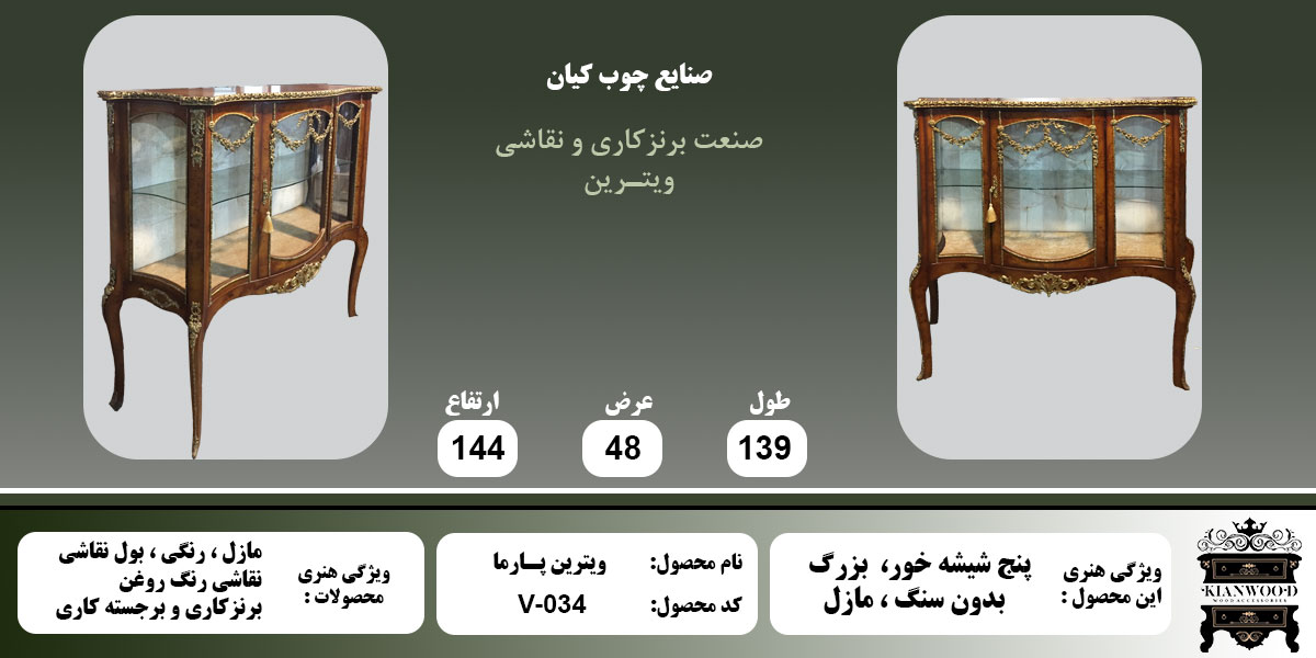 ویترین پارما مازل اطلاعات
