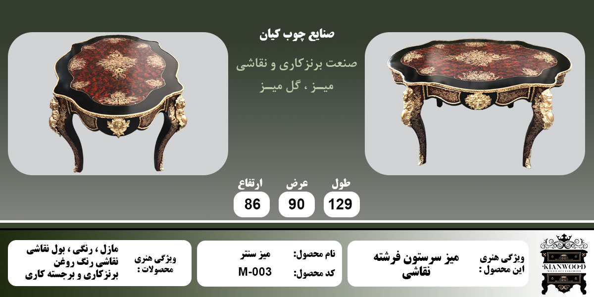 میز سنتر نقاشی اطلاعات