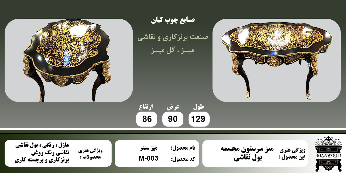 میز سنتر صفحه بول نقاشی اطلاعات