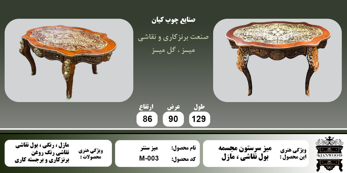 میز سنتر مازل اطلاعات