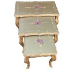 میز سه پارچه رز رنگی