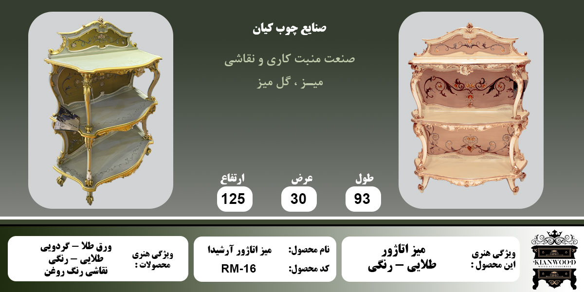 میز اتاژور آرشیدا اطلاعات